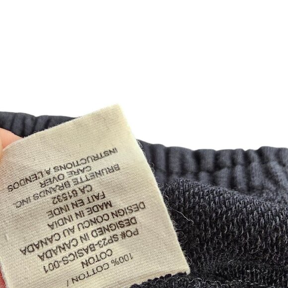 Brunette The Label Womens Sweat Shorts, Black, Pull On, Lounge,Plus Size 3XL/4XL - Picture 6 of 8